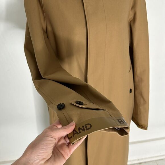 Burberry London Logo Tape Cotton Car Coat - Picture 4 of 16